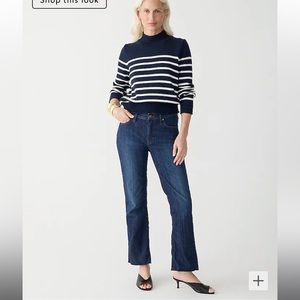 9" demi-boot crop jean in Dark Worn wash- NEVER WORN